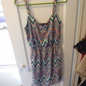 Rainbow mini dress